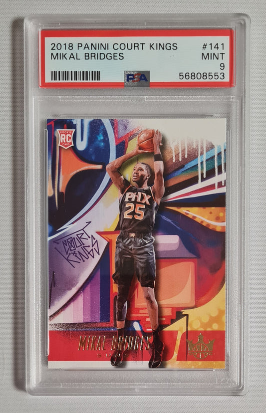 Mikal Bridges - 2018 Panini Court Kings Basketball NBA Phoenix Suns #141 PSA9 MNT