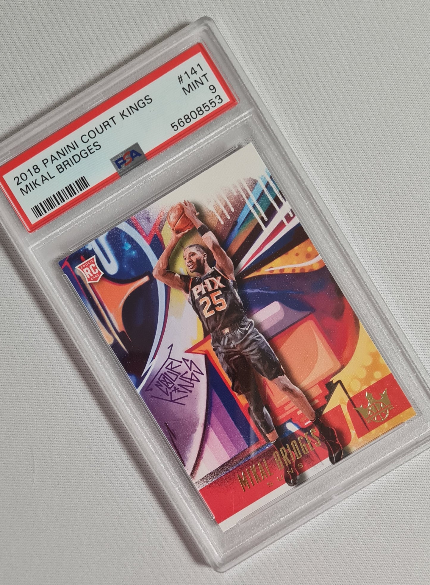 Mikal Bridges - 2018 Panini Court Kings Basketball NBA Phoenix Suns #141 PSA 9 MNT