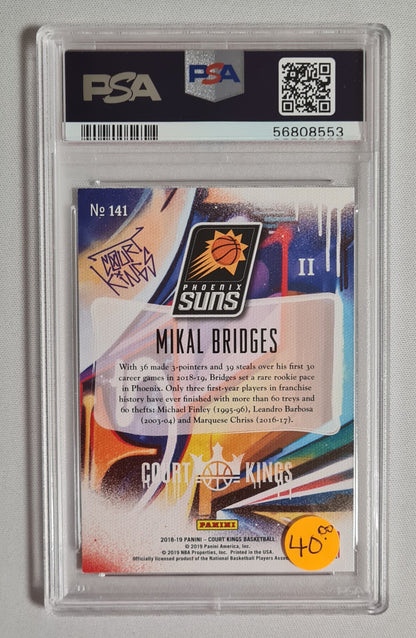 Mikal Bridges - 2018 Panini Court Kings Basketball NBA Phoenix Suns #141 PSA 9 MNT