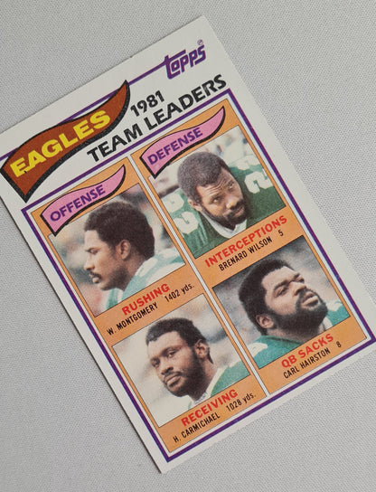 Team Leaders Eagles NFL - 1982 Topps Philadelphia Eagles 1981 Team Leaders