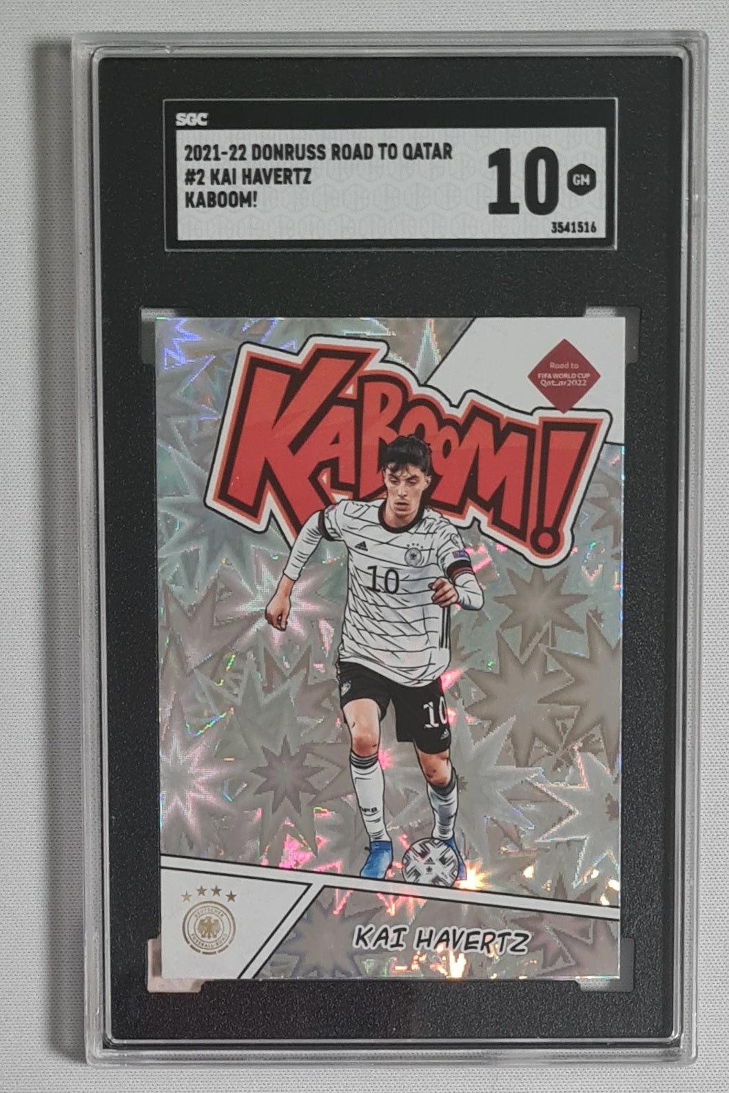 Kai Havertz - 2021/22 Panini Donruss Road to Gatar SGC 10 #2 KABOOM!