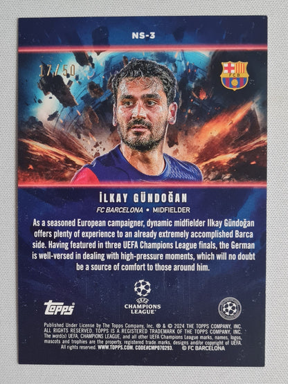 Ilkay Gundogan - 2024 Topps "Now Starring" #NS-3 FC Barcelona /50