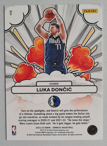 Luka Doncic - 2023/24 Panini Donruss Basketball "Bomb Squad" #3