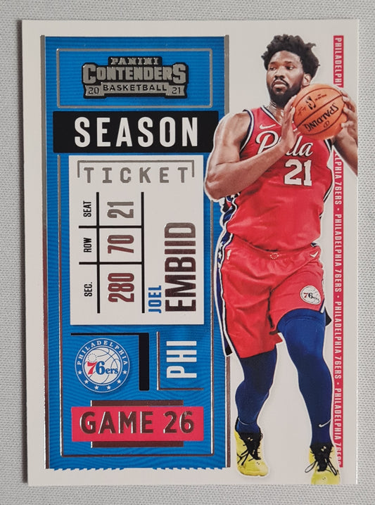 Joel Embiid - 2020/21 Panini Contenders Basketball "Season Ticket" #11