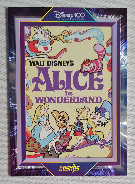 Alice in Wonderland - 2023 Disney 100 Kakawow Cosmos #CDQ-HB-17 Purple Poster Card /288