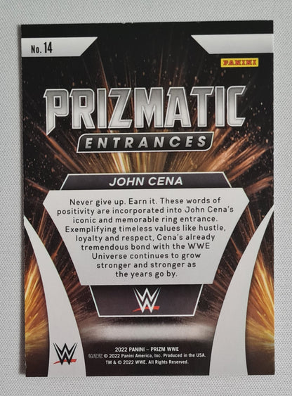 John Cena - 2022 Panini Prizm WWE Prizmatic Entrances #14