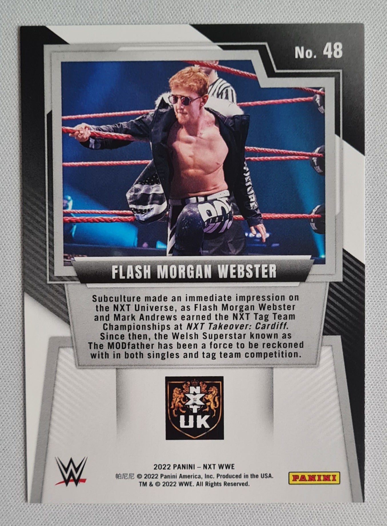 Flash Morgan Webster - 2022 Panini NXT UK WWE #48 Pink /99
