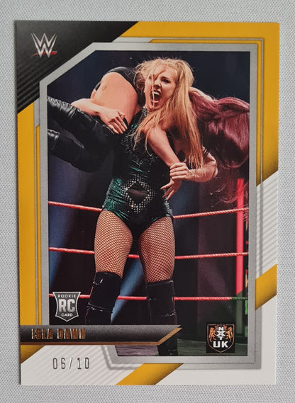 Isla Dawn - 2022 Panini NXT UK WWE #66 (RC) Yellow /10