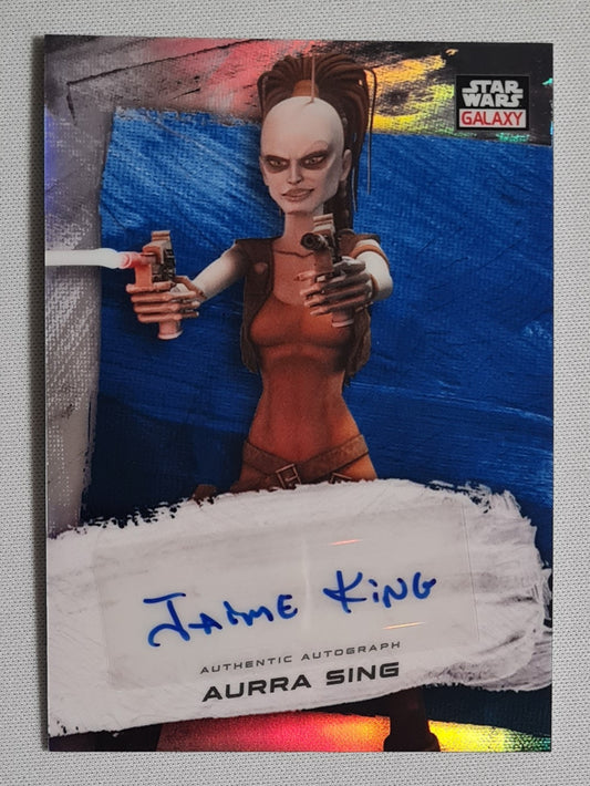 Jamie King as Aurra Sing - Star Wars Galaxy Chrome Autograph #GA-JK /150 Autograph