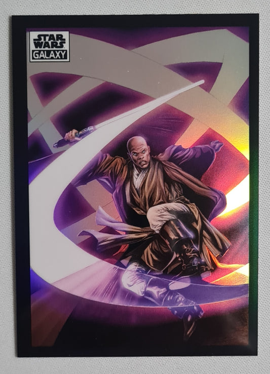 Mace Windu's Barrage! - Star Wars Galaxy Chrome #56 Refractor