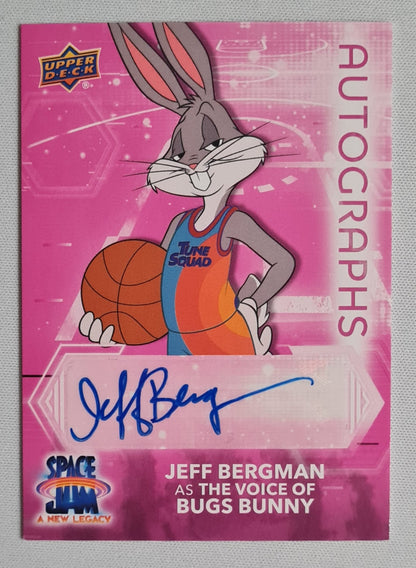 Bugs Bunny - 2021 Upper Deck Space Jam - A new Legacy with Jeff Bergman (as the voice of Bugs Bunny) #PS-JB /Autograph Rare Hit!