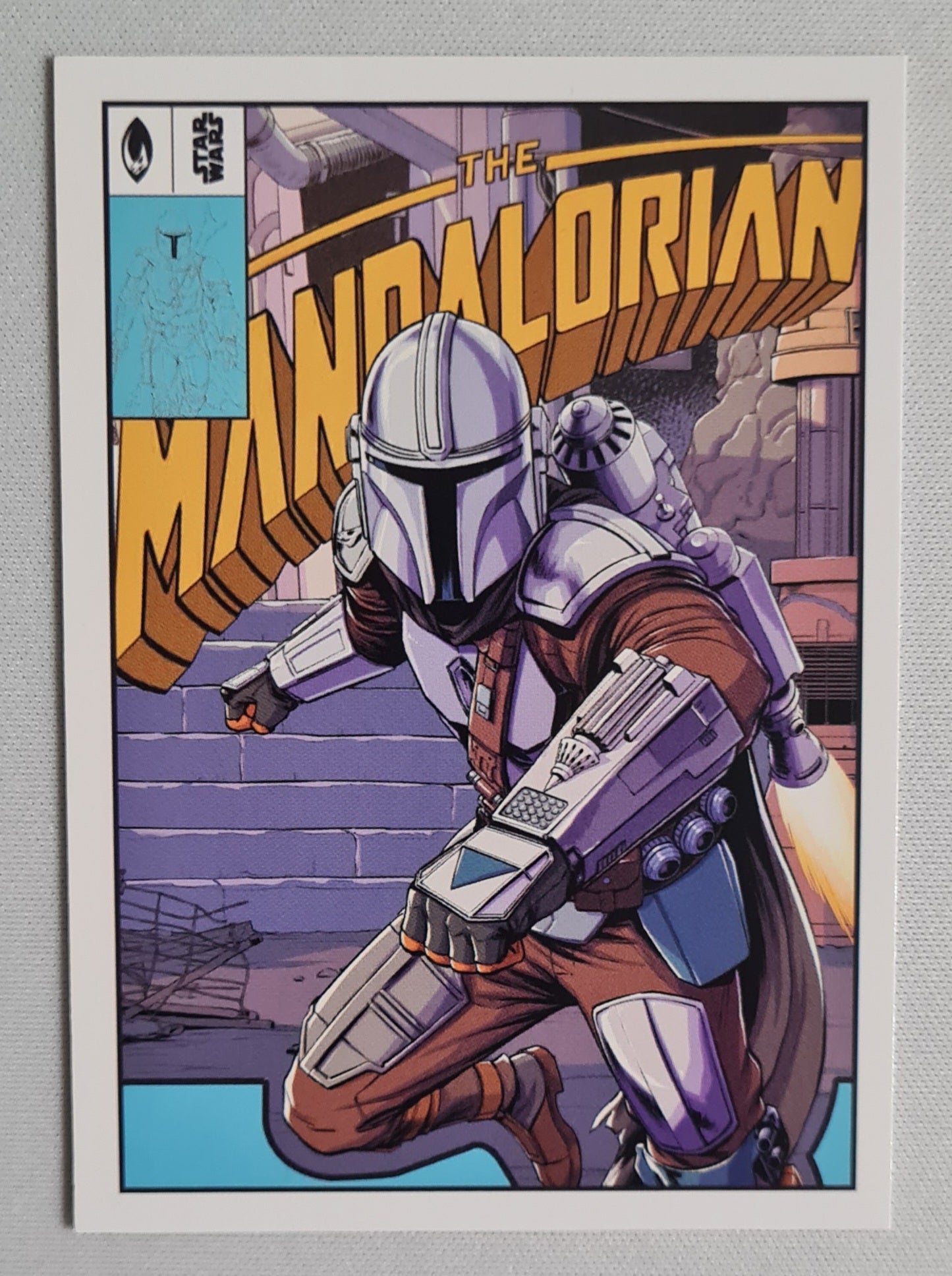 The Mandalorian - Topps Star Wars "Collect all 6 Comic Book Artwork Cards!" #CC-1