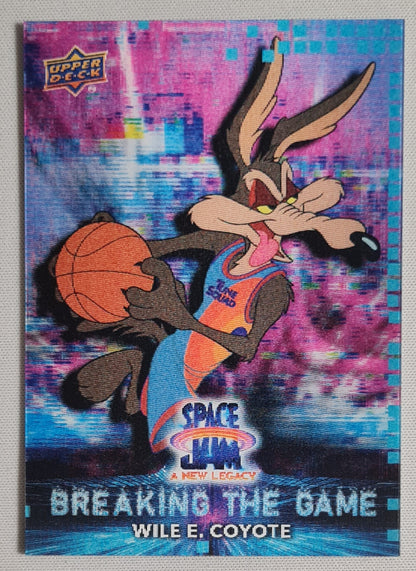 Wile E. Coyote - 2021 Upper Deck Space Jam - a new legacy #D3-16 "Breaking the Game" 3D Card