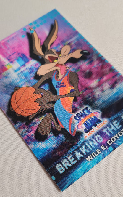 Wile E. Coyote - 2021 Upper Deck Space Jam - a new legacy #D3-16 "Breaking the Game" 3D Card