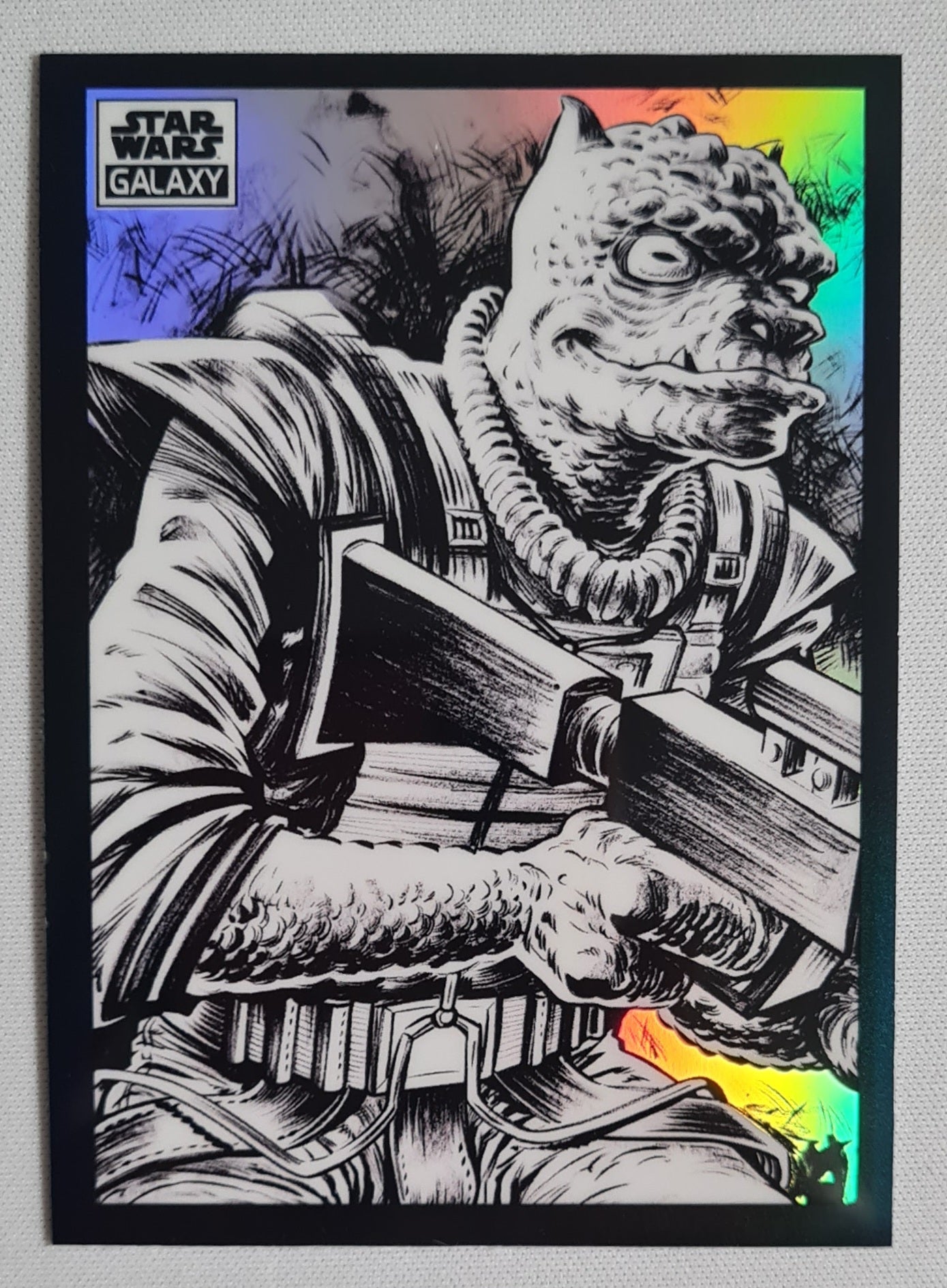 Bossk - 2022 Topps Star Wars Galaxy #BV-96 Base Card Sketch Variation Star Wars Chrome