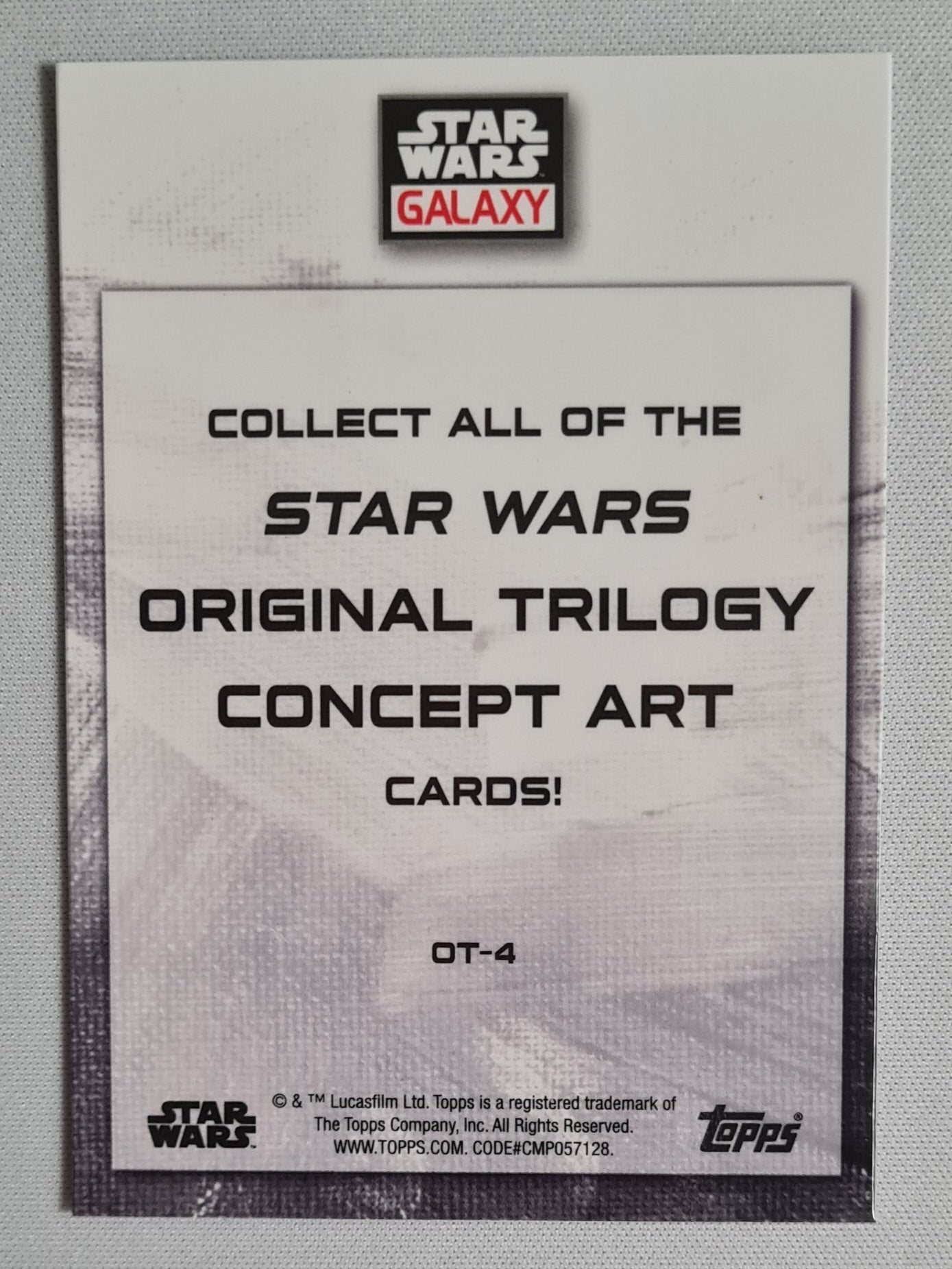 Darth Vader - 2022 Topps Star Wars Galaxy #OT-4 Star Wars Original Trilogy Concept Art Cards