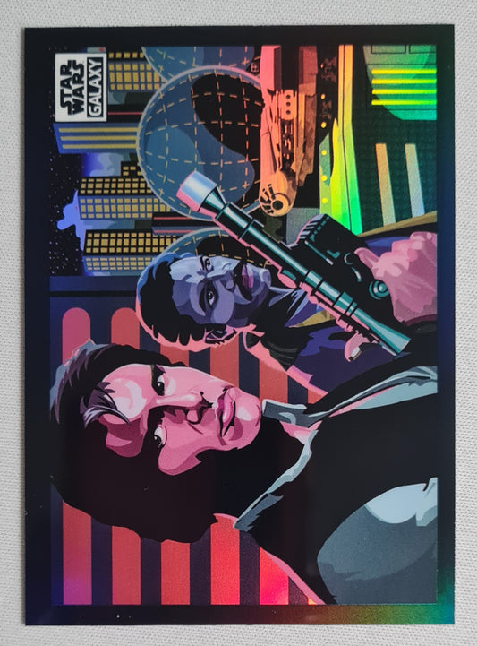 Han Solo - Topps Star Wars Galaxy #79 - Galaxy's Greatest Scoundrels - Refractor