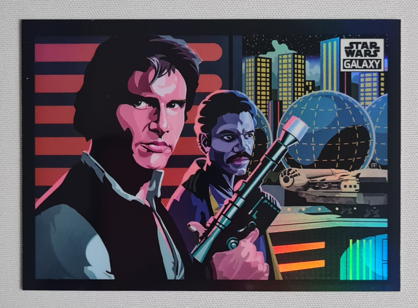 Han Solo - Topps Star Wars Galaxy #79 - Galaxy's Greatest Scoundrels - Refractor