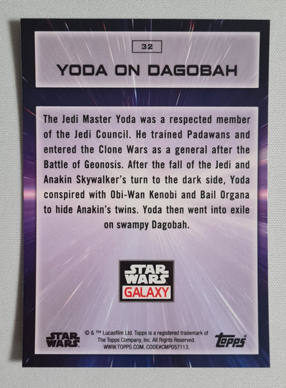 Yoda - Topps Star Wars Galaxy #32 - Yoda on Dagobah