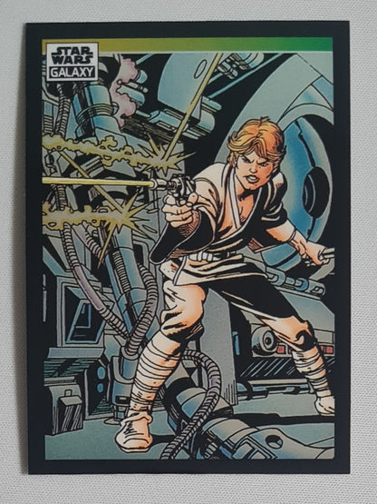 Luke Skywalker - Topps Star Wars Galaxy #21 - Luke Skywalker in Action!