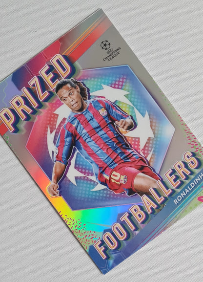 Ronaldinho - 2024 Topps Prized Footballers (CL) #PF-12 FC Barcelona Refractor