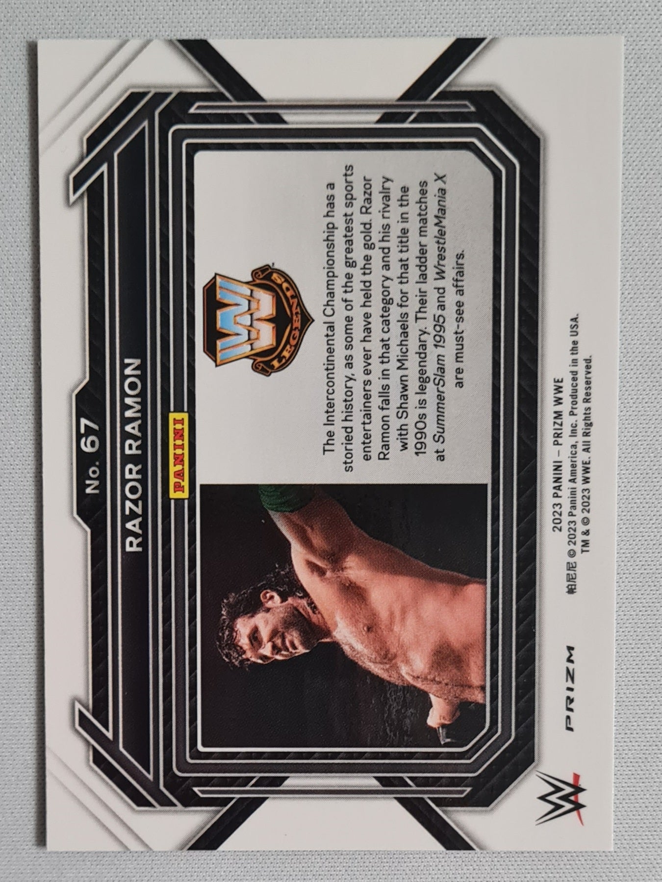 Razor Ramon - 2023 Panini Prizm WWE Green Prizm #67