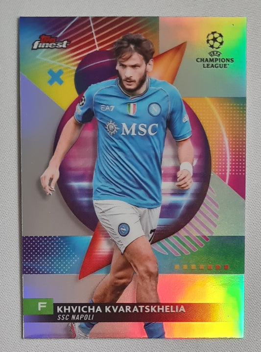 Khvicha Kvaratskhelia - 2022/23 Topps Finest Refractor #111 SSC Napoli