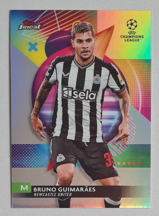 Bruno Guimaraes - 2023/24 Topps Finest UCC Refractor #45 Newcastle United