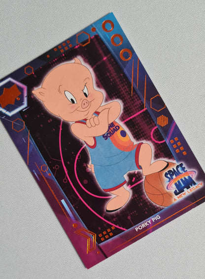 Porky Pig - 2022 Upper Deck Space Jam: A New Legacy #12  Orange Neon