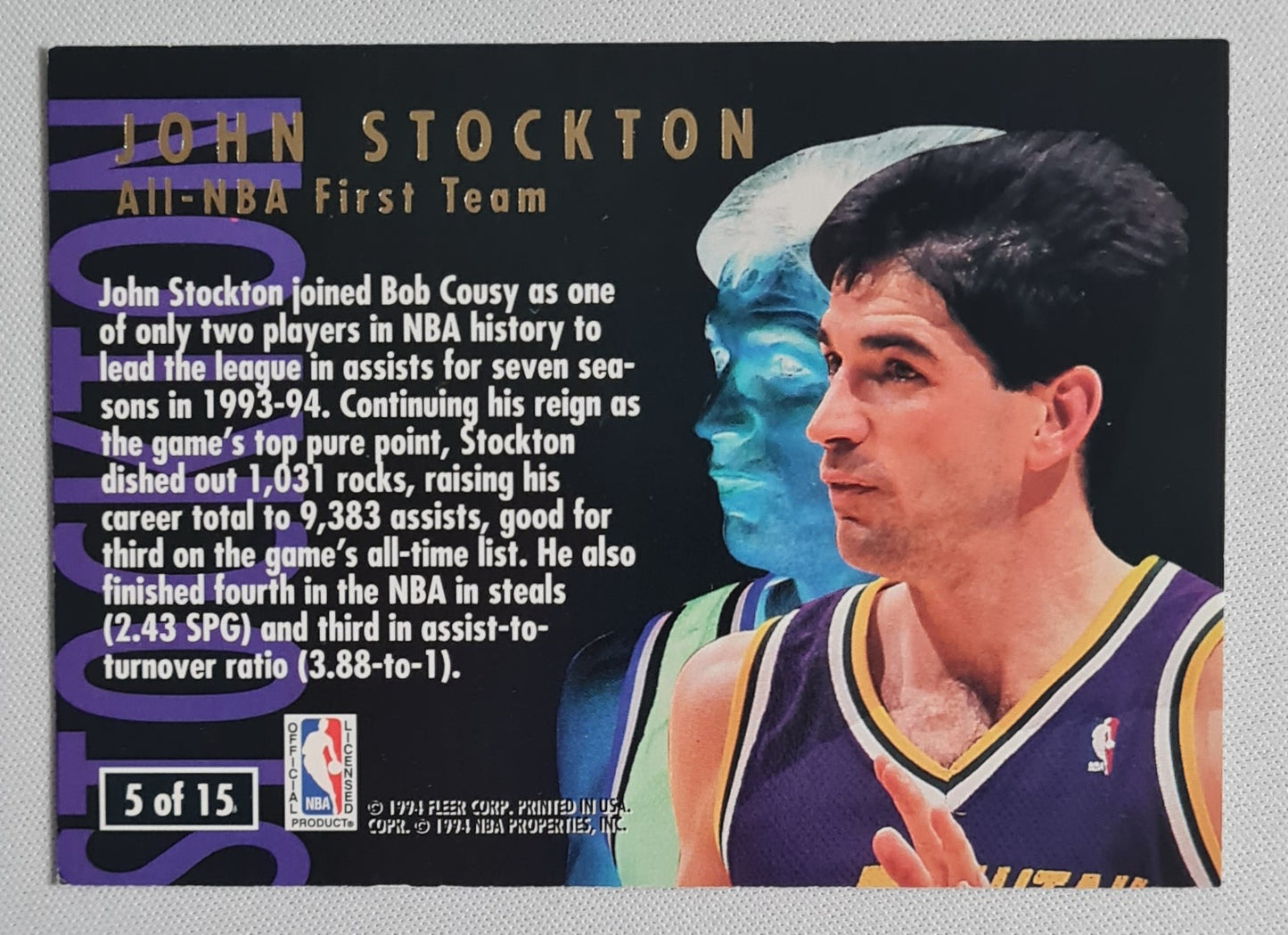 John Stockton - 1994 Fleer All NBA Team #5