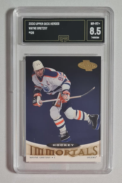 Wayne Gretsky - 2000 Upper Deck Heroes #126 "Immortals" - GMA 8.5 NM-MT+