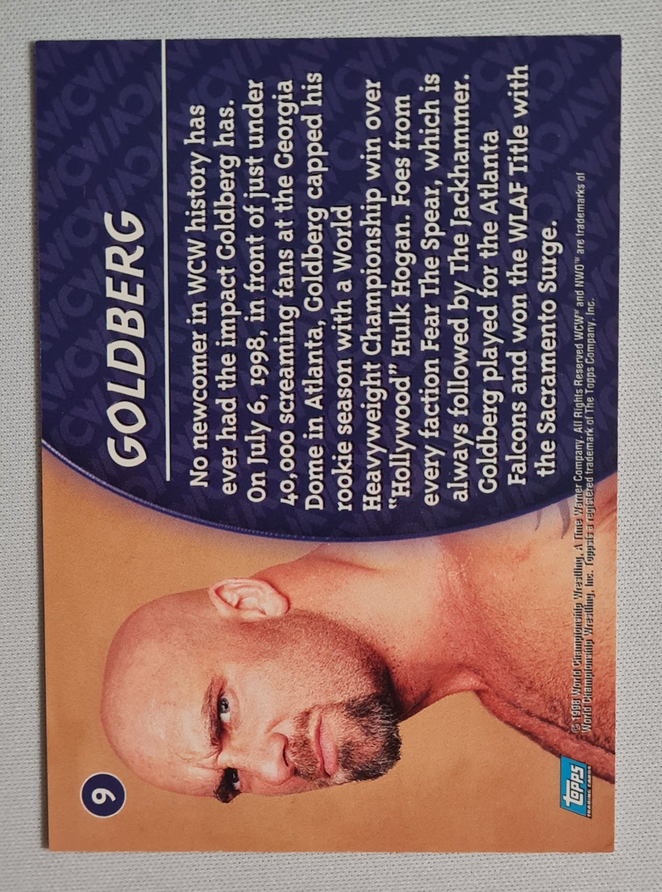 Goldberg - 1998 Topps WCW Wrestling #9