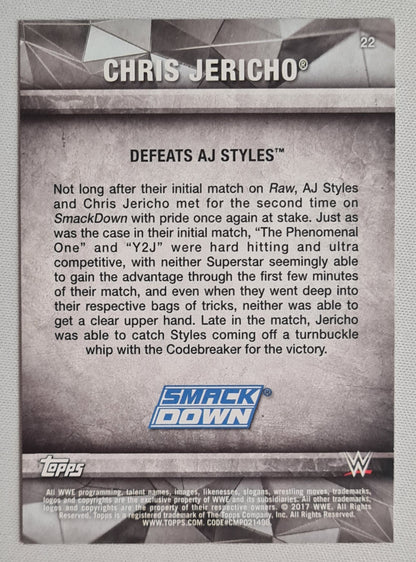 Chris Jericho - 2017 Topps WWE Wrestling Smack Down #22
