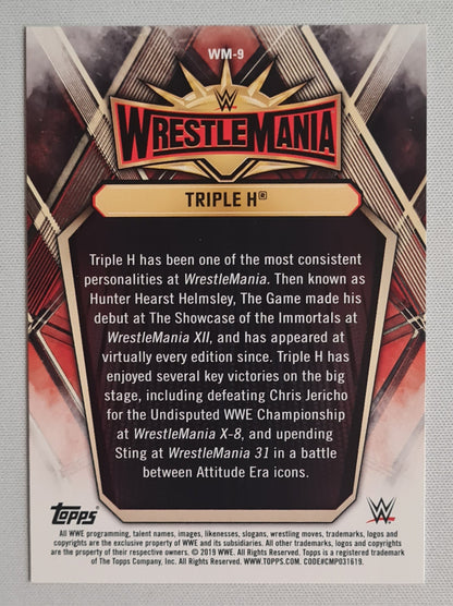 Triple H - 2019 Topps Wrestlemania #WM-9