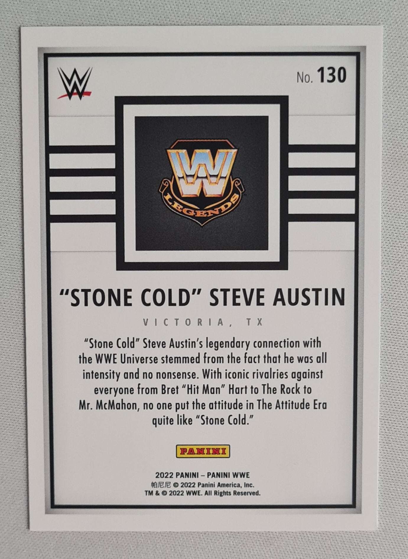 "Stone Cold" Steve Austin - 2022 Panini WWE Legend #130