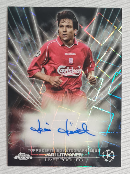 Jari Litmanen - 2024 Topps Chrome #BLA-JL Liverpool Auto