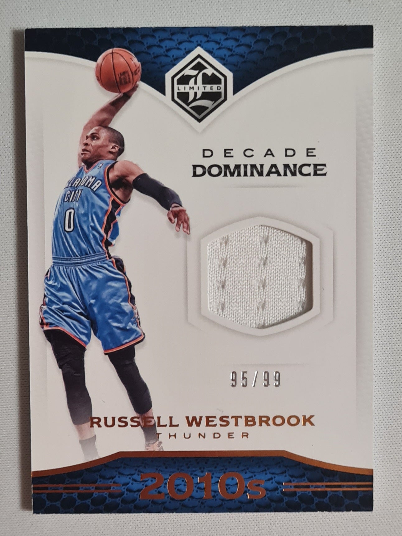 Russell Westbrook - 2016/17 Panini # 2 Decade Dominance 2010s Patch /99