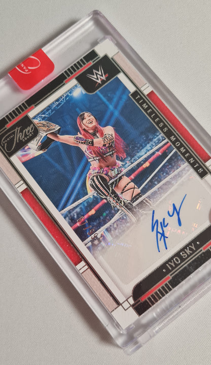 Iyo Sky - 2024 Panini Three Count #TV-IYO WWE Timeless Moments Auto /99