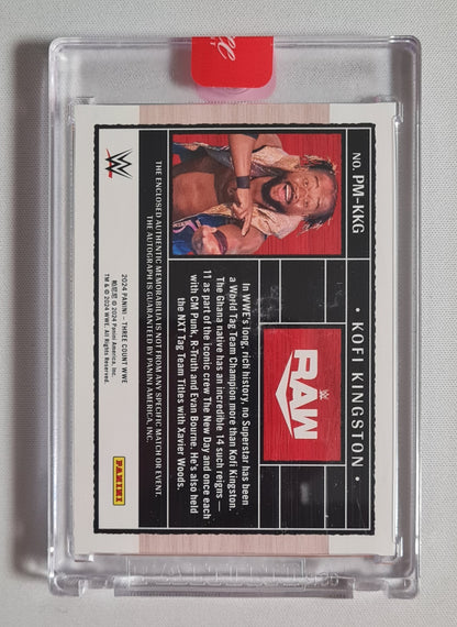 Kofi Kingston - 2024 Panini Three Count WWE #PM-KKG Auto /49