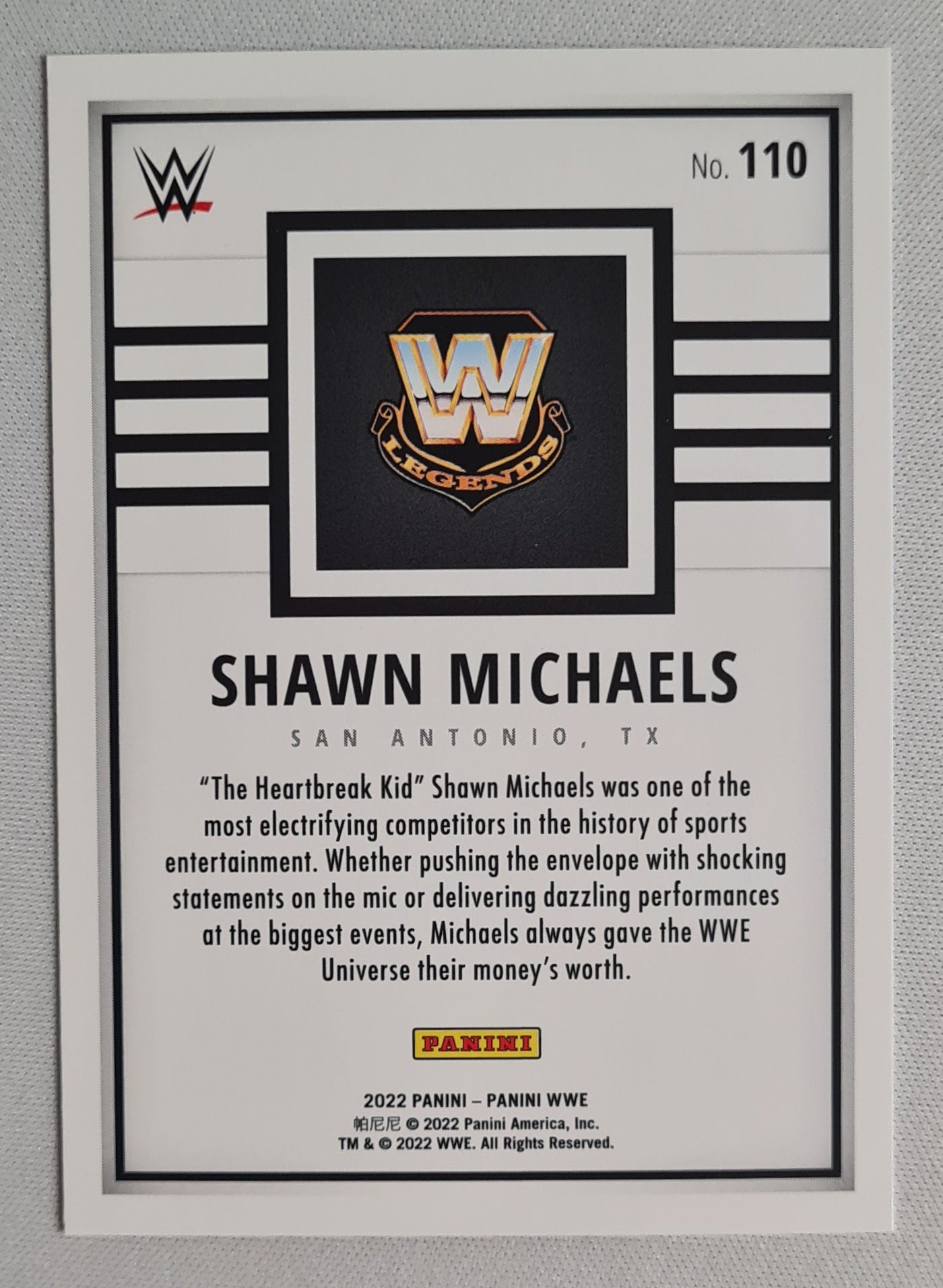 Shawn Michaels - 2022 Panini WWE #110