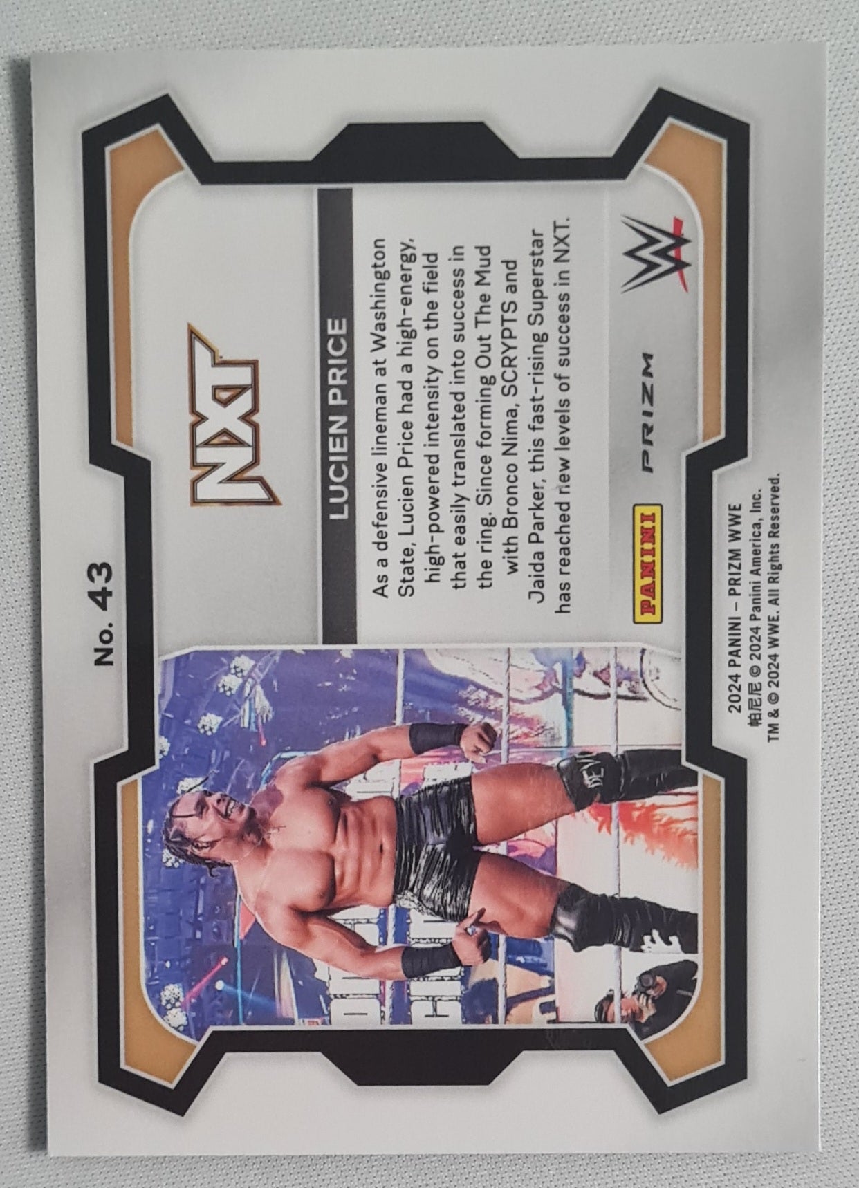 Lucien Price - 2024 Panini Green Prizm WWE #43