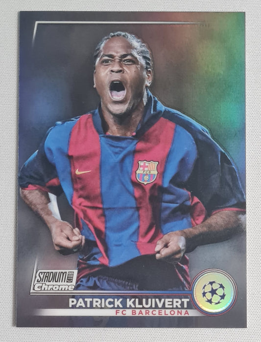 Patrick Kluivert - 2023 Topps Stadium Club Chrome FC Barcelona (CL) #95 Holo