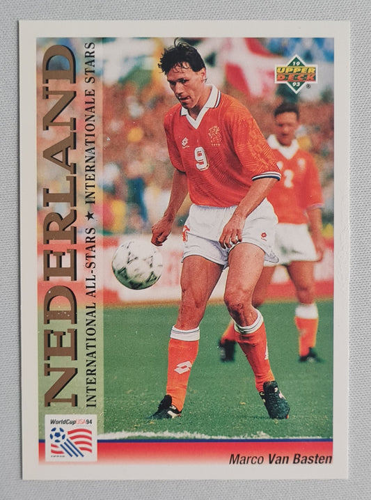 Marco van Basten - 1993 Upper Deck International All-Stars #101 MVP! - World Cup 1994 Dutch Superstar
