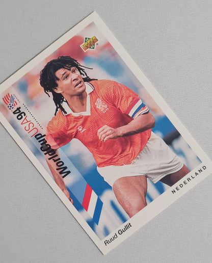 Ruud Gullit - 1993 Upper Deck #76 - 1994 World Cup USA - Dutch Superstar - Holland Forward