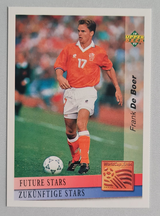 Frank de Boer - 1993 Upper Deck #142 - 1994 World Cup USA - Holland Future Stars