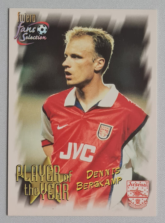 Dennis Bergkamp - 1999 Futera Trade Cards "Player of the Year" Arsenal #95