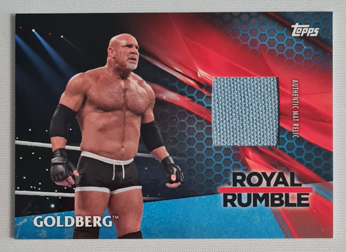 Goldberg - 2012 Topps WWE Superstar "Royal Rumble" w/ Authentic Mat Relic 2017 /50