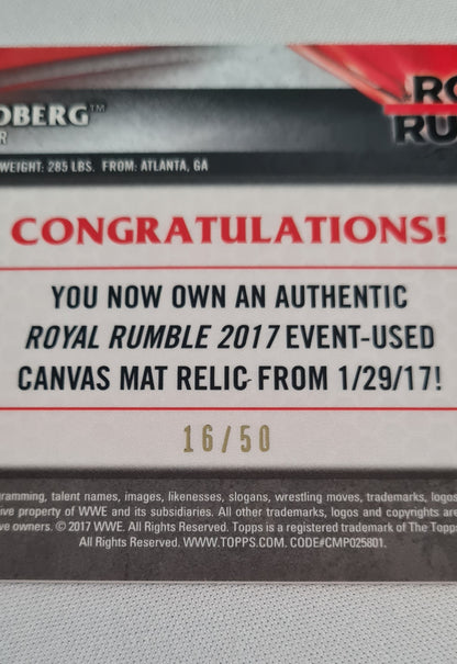 Goldberg - 2012 Topps WWE Superstar "Royal Rumble" w/ Authentic Mat Relic 2017 /50