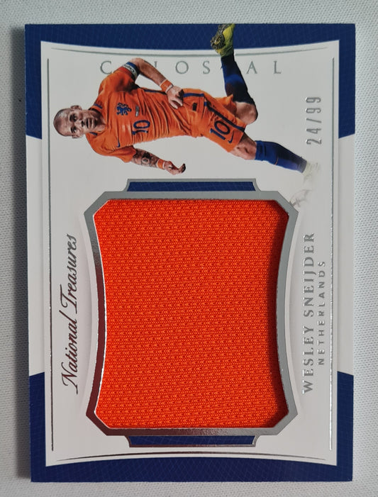Wesley Sneijder - 2018 Panini National Treasures Soccer #CO-WS /Patch /99