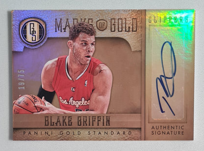 Blake Griffin - 2012/13 Panini Gold Standard Basketball NBA L.A. Clippers #35 /Autograph/75